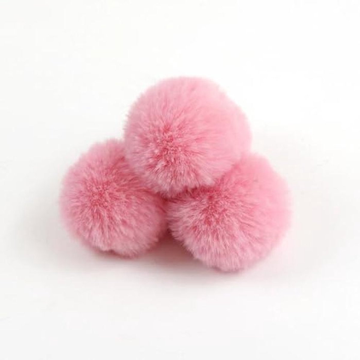 20 Stuks Fake Fur Pompon voor Gebreide Hoeden en Tas Hangers