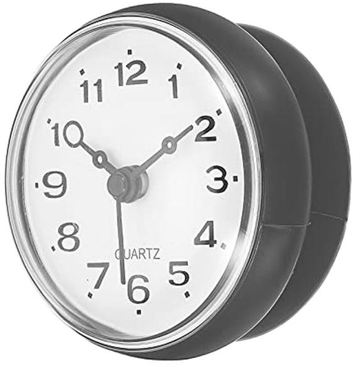 Waterdichte mini wandklok voor badkamer en keuken met zuignap