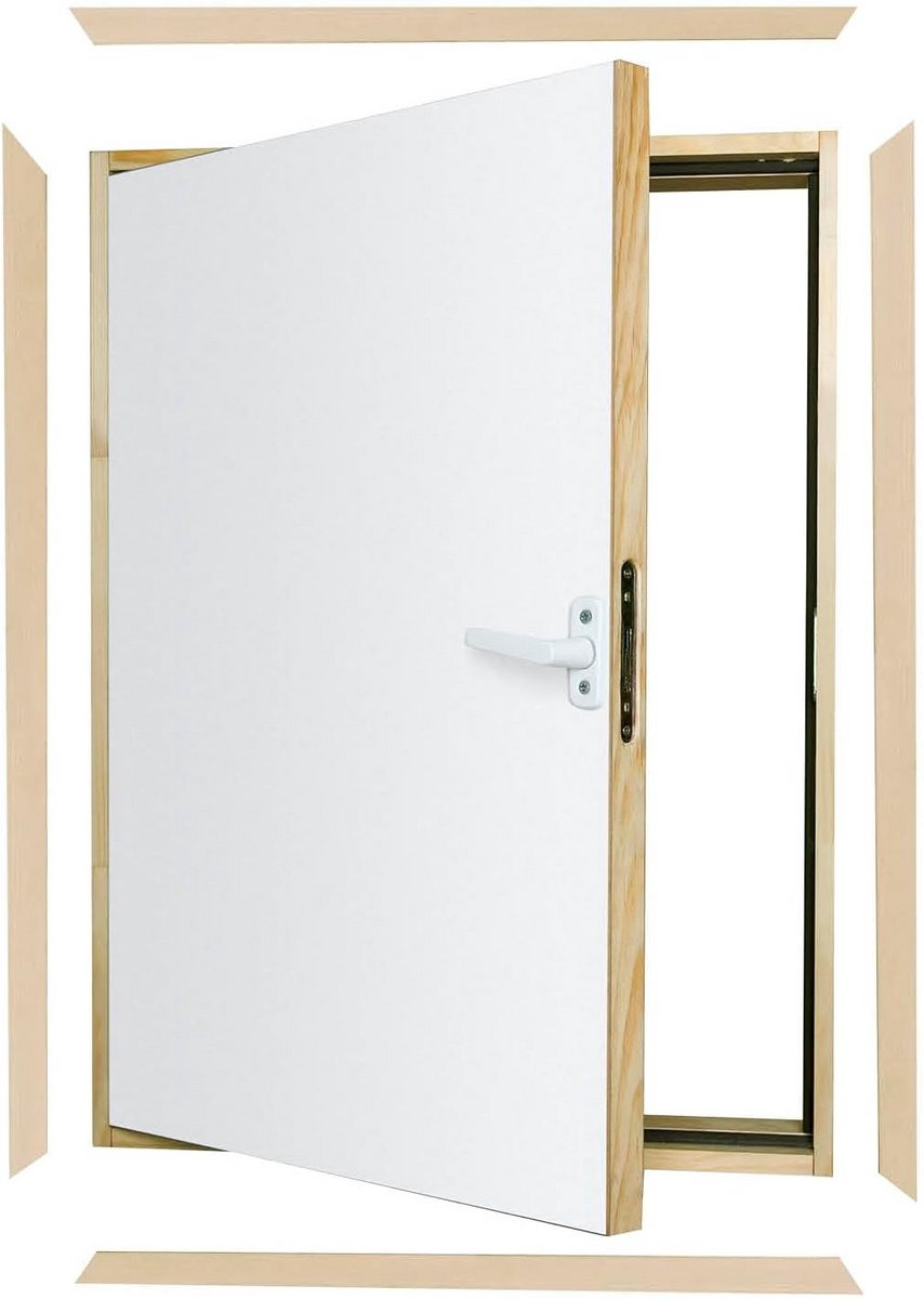 HDF Zolderluik 70x100 cm - Thermisch Isolerend Inspectieluik met Lage U-waarde