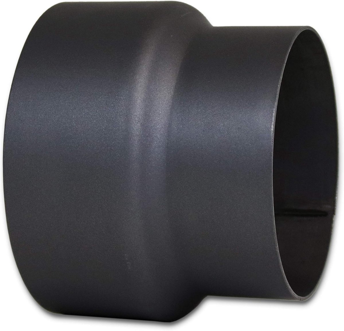 Reductiestuk voor Rookpijp Kachelpijp 150 mm naar 130 mm Zwart