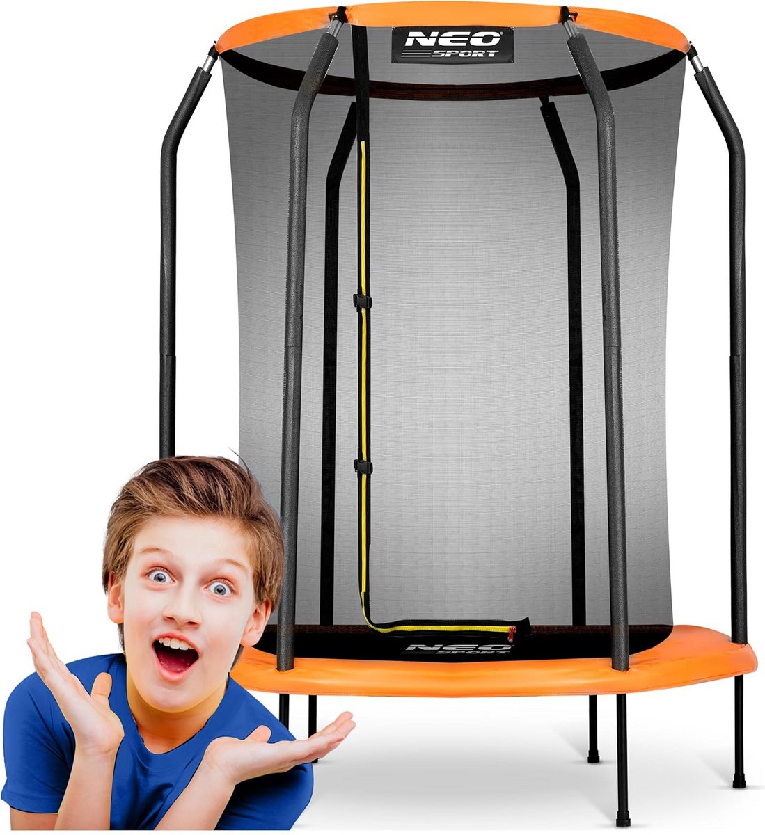Kleine Trampoline Binnen en Buiten met Hoog Veiligheidsnet