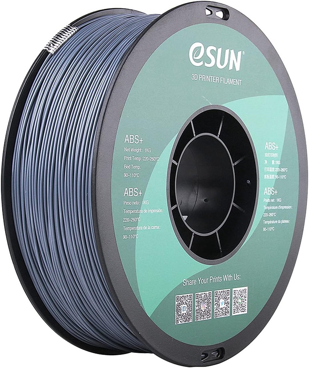 ABS+ 3D Printer Filament 1.75mm Grijs 1KG - Hoge Sterkte & Nauwkeurigheid