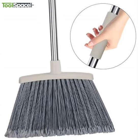 Multifunctionele Tuinbezem 133cm - Robuuste Steel Bezem voor Binnen en Buiten Schoonmaken — afbeelding 2