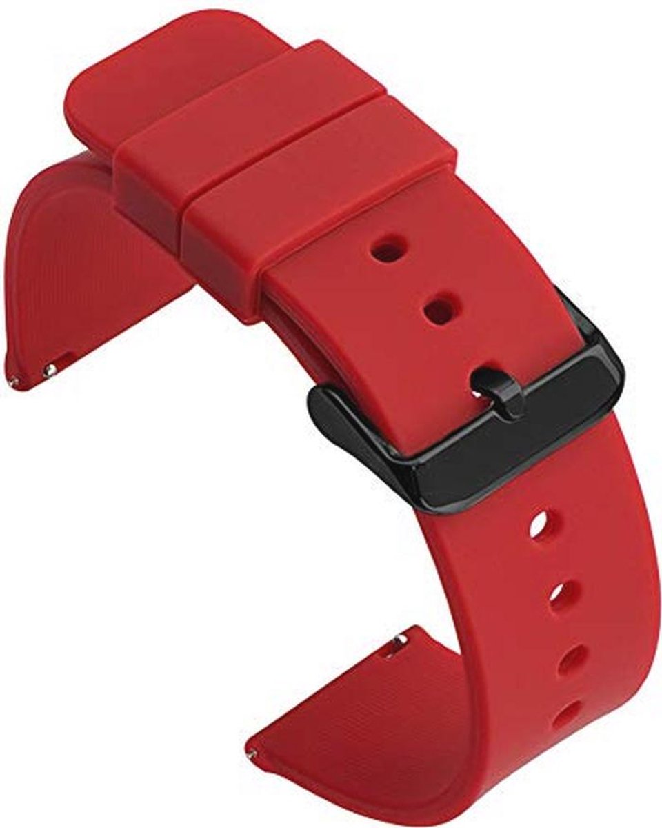 Siliconen Horlogeband 14mm 16mm 18mm met Snelle Vrijgave Pins