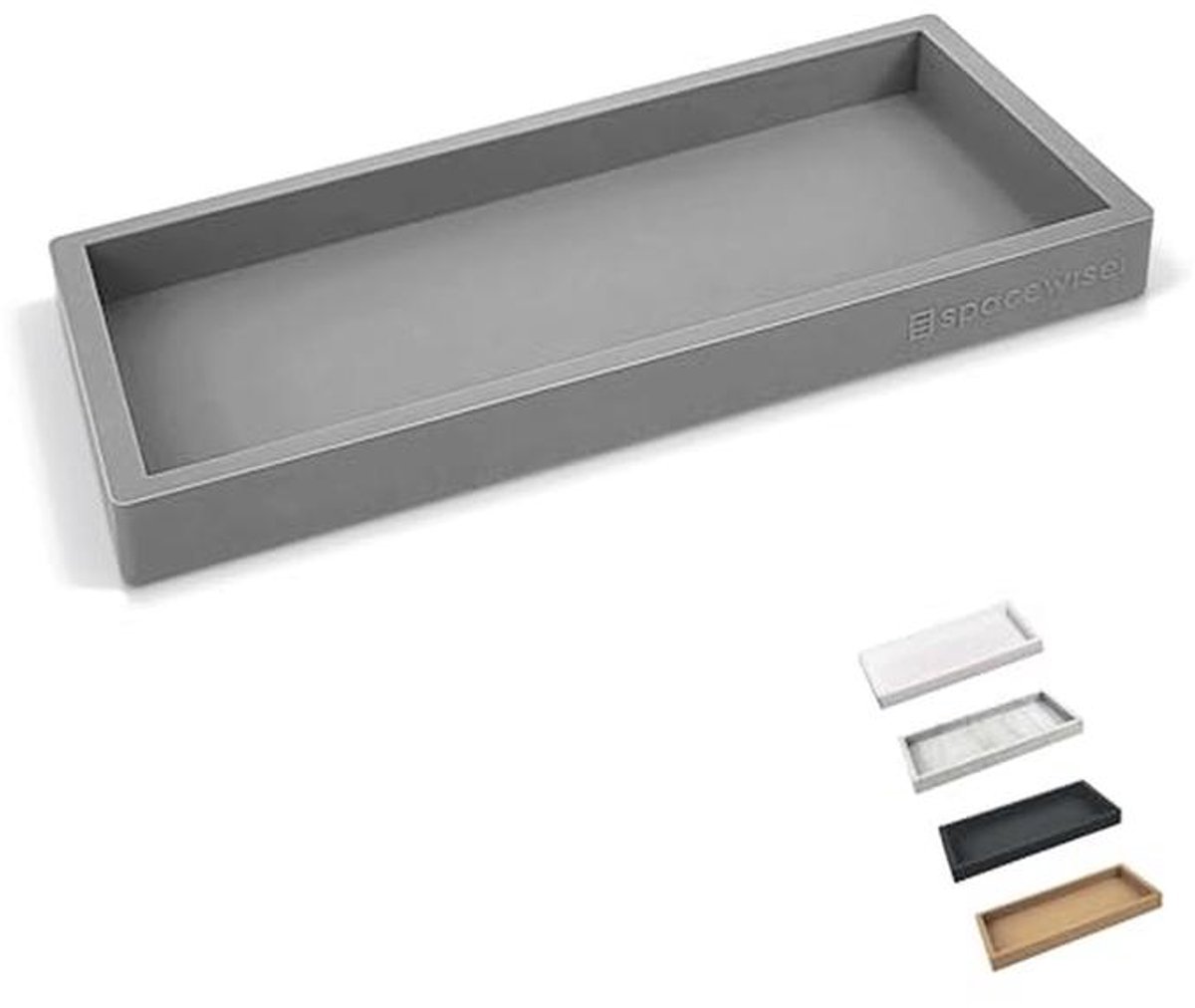 Flexibele Siliconen Aanrecht Organizer - 7,75 inch Zeephouder en Make-upbakje