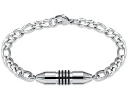 Crematie-sieraad, urnarmband voor as - cilinder-urnarmband voor menselijke as - roestvrij stalen gedenkteken as-sieraden voor mannen en vrouwen