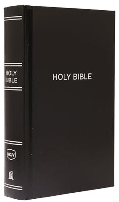 NKJV, Pew Bible, Large Print, Hardcover, Black, Red Letter,  ... - cover