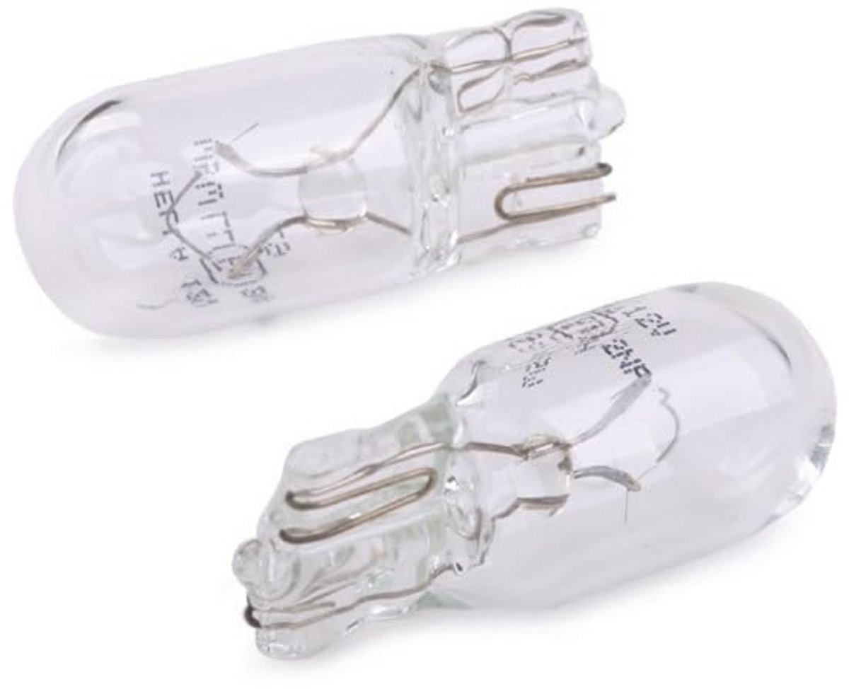 W5W Halogeen Gloeilampe - Long Life - 12V - 5W - 2 Stuks