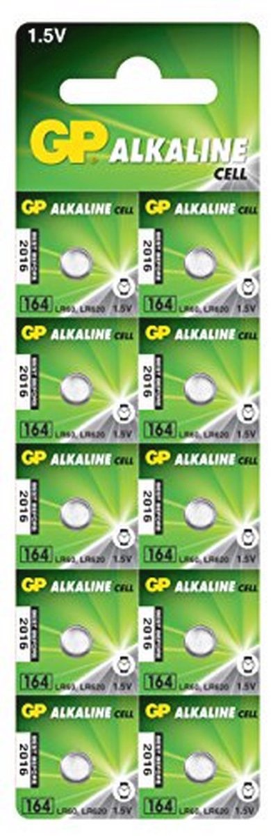 Alkaline batterij AG1/LR60 (1,5V) - 10 stuks blisterverpakking