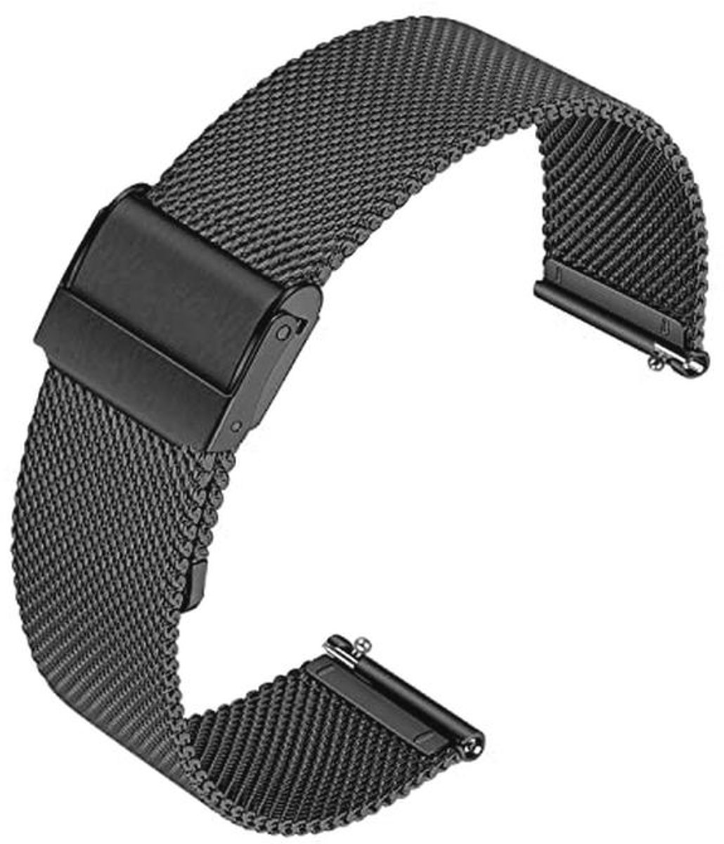 Universele Quick Release Geweven Metalen Horlogeband met Dubbele Gesp voor Smartwatches