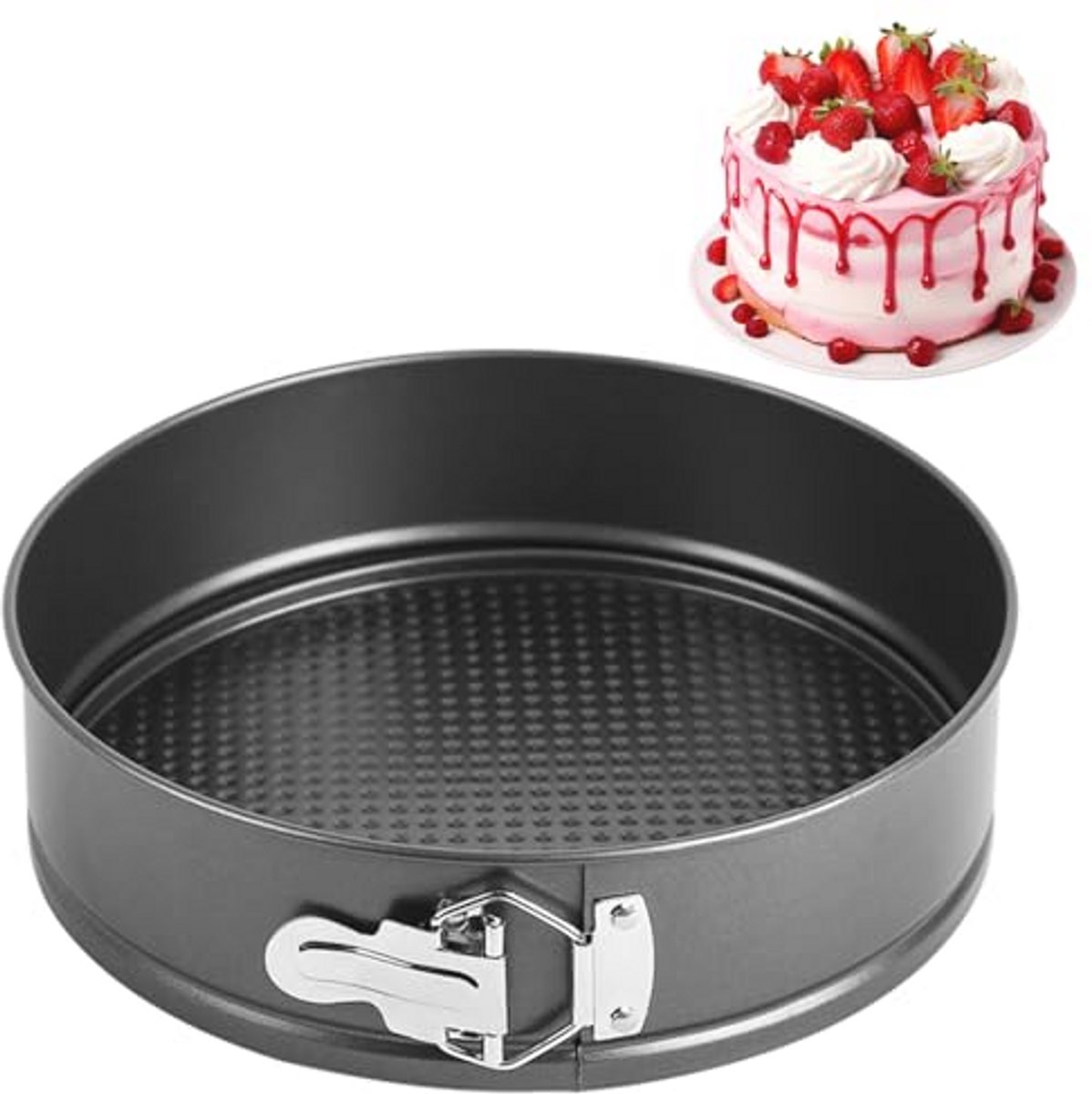 Ronde Springvorm 20 cm met Antiaanbaklaag - Taartbakvorm voor Perfecte Taarten