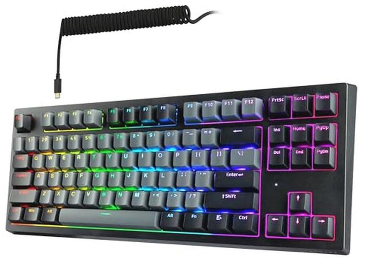 Mechanisch Gaming-toetsenbord met RGB-verlichting en Hot-Swap Functionaliteit