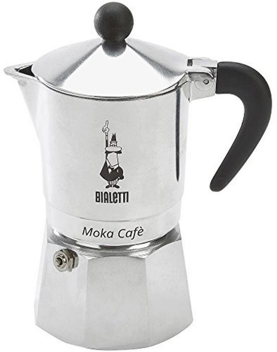 Espressomachine voor 3 kopjes - aluminium, grijs