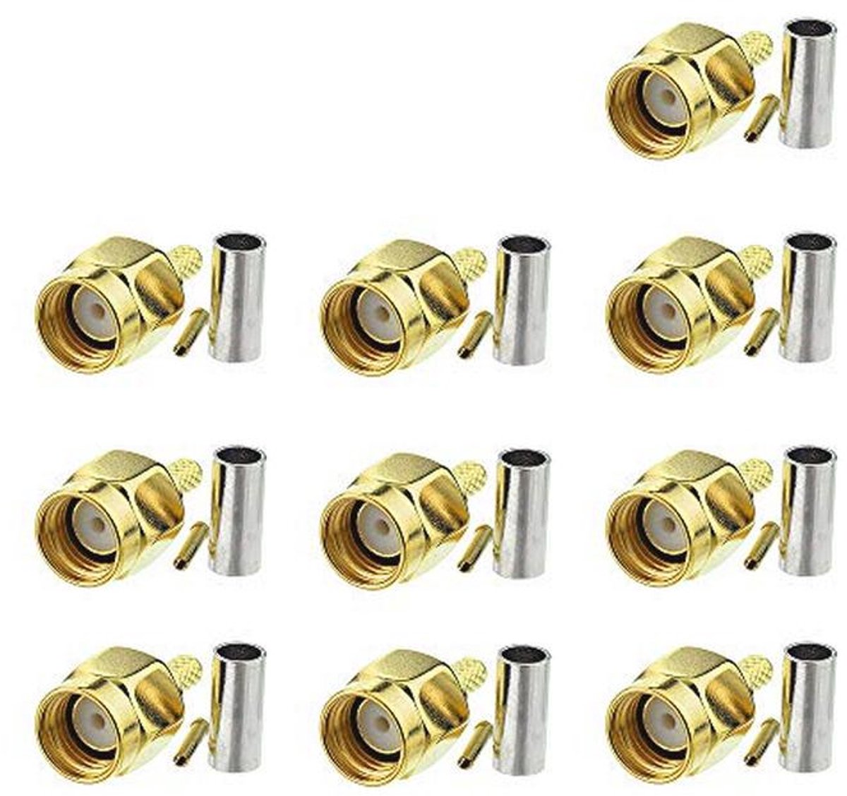 Wifi-antenne RPSMA-adapter RP SMA-connector PCB-connector DIY montageset voor RF-kabel