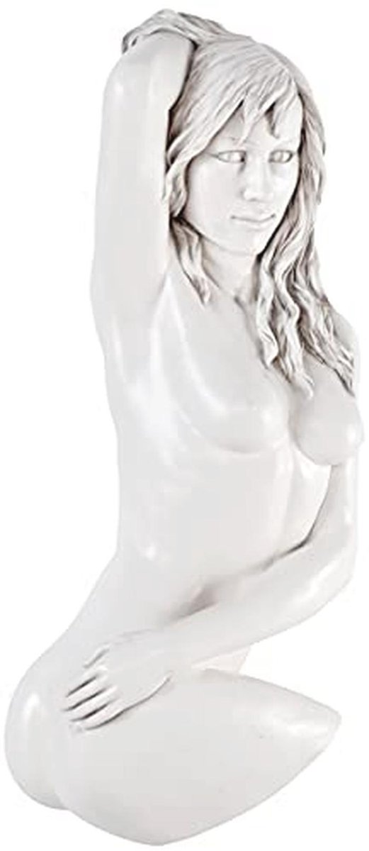 Vrouwelijke Wand Sculptuur in Antieke Steen, 63,5 cm