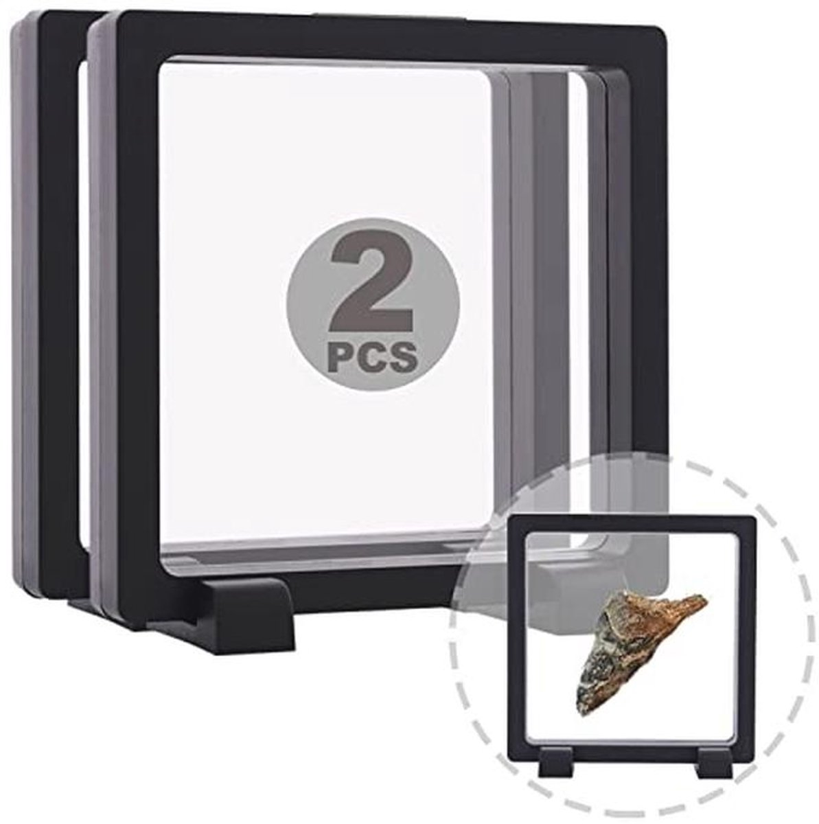 Challenge Muntdisplaystandaards voor fossielen en sieraden - 2 stuks 10,5 cm