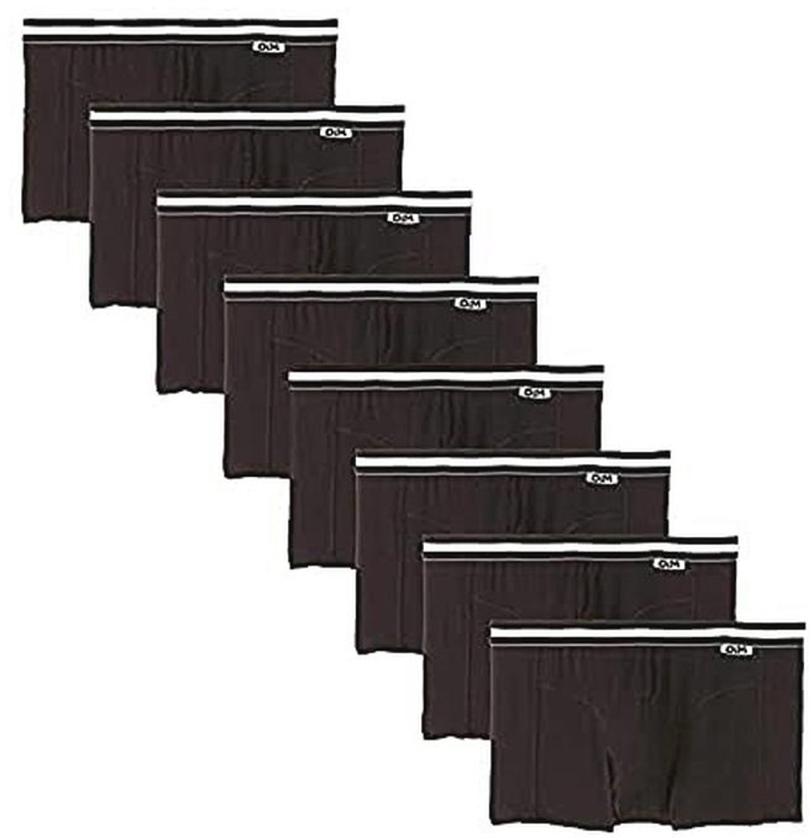 Heren Boxershorts van Katoen - 8 Stuks, Zwart, XL