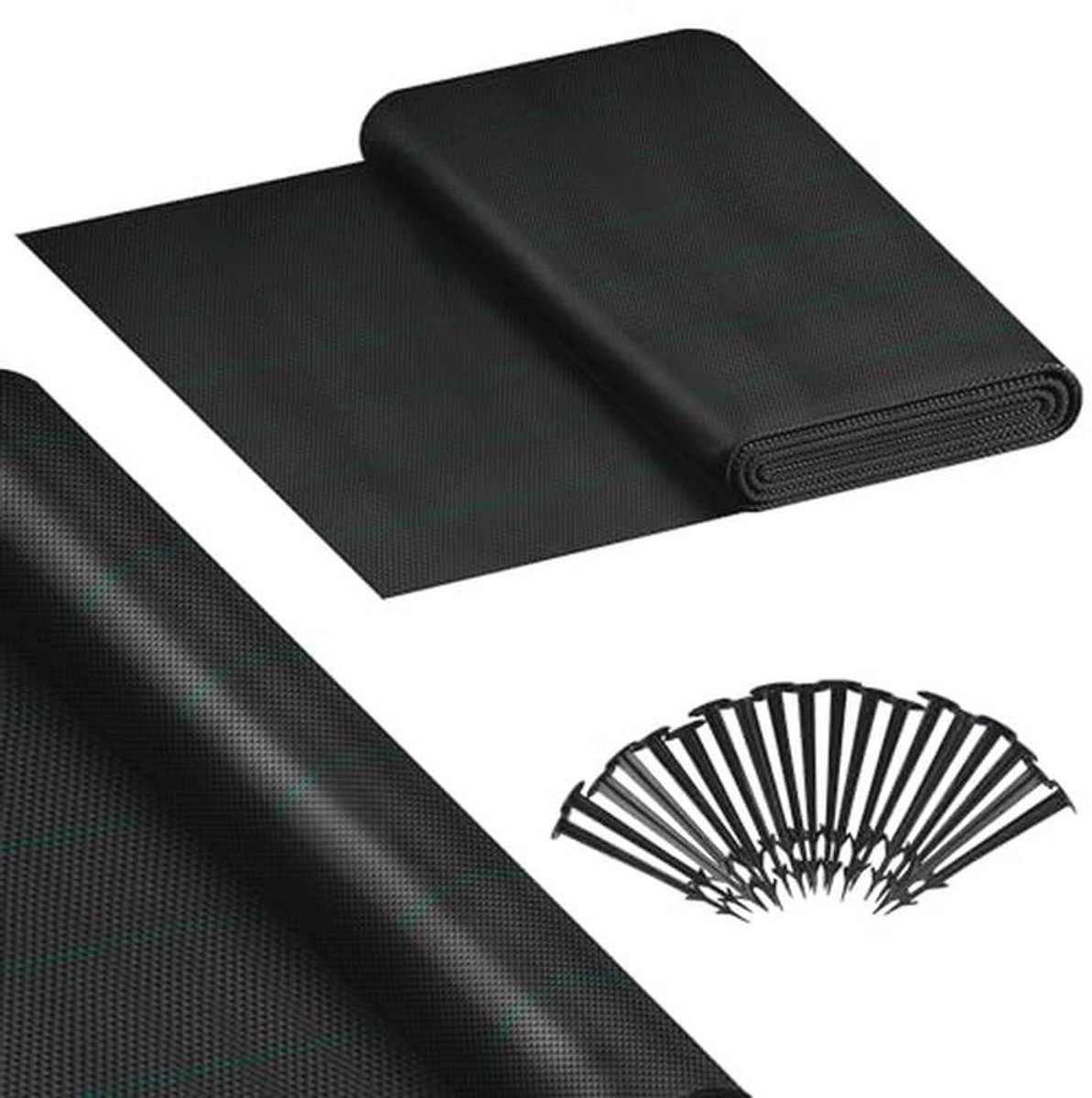Onkruiddoek 1 m x 50 m - Waterdoorlatend Tuindoek - Scheurvast en UV-bestendig Onkruidvlies