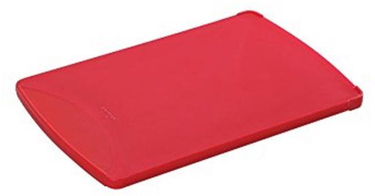 Ontbijtplank Hout Rood 25 x 16 cm - Ideaal voor Ontbijt en Snack