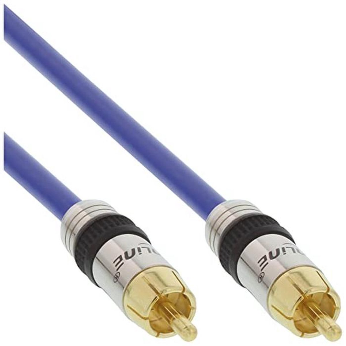 Premium RCA-kabel 2m met Vergulde Stekker - 1x Cinch Stekker