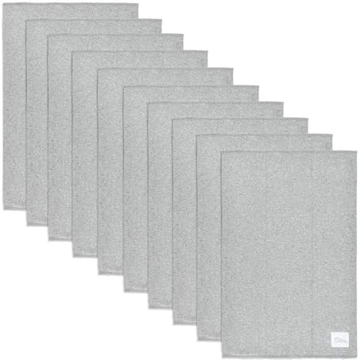 Grote Burpdoeken Set van 10 - 100% Katoen, Dubbel Laag, Extra Absorbent en Zacht voor Jongens en Meisjes