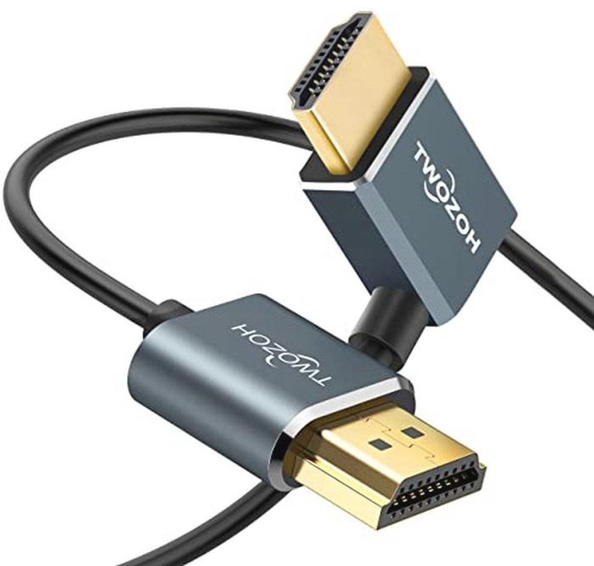 Flexibele HDMI naar HDMI Kabel met 90° Hoek 3M - Ultradun en Geschikt voor 4K/3D