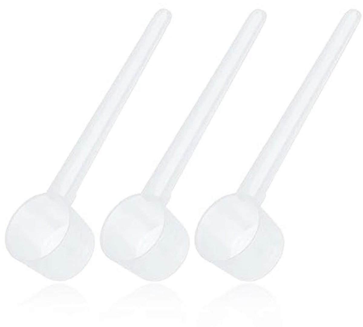 Transparante Maatbekers 5 g - Set van 3 met Schalen van 2 g, 3 g, 4 g