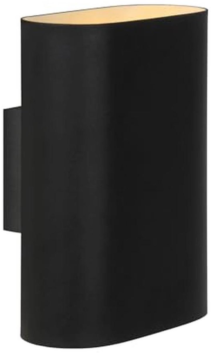 Wandlamp 2xE14 Zwart - Dimbaar en Geschikt voor LED