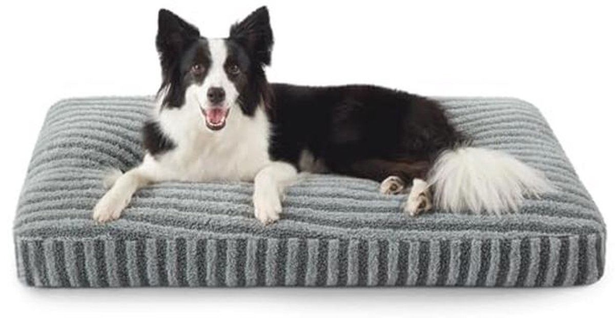 Hondenbed voor middelgrote honden - Wasbaar, afneembaar en antislip hondenkussen 74 x 53 x 8 cm