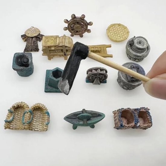Miniature Fairy Garden Tools Set - 14-Piece Mini Garden Accessories for DIY Decor van Merkloos	 — afbeelding 4