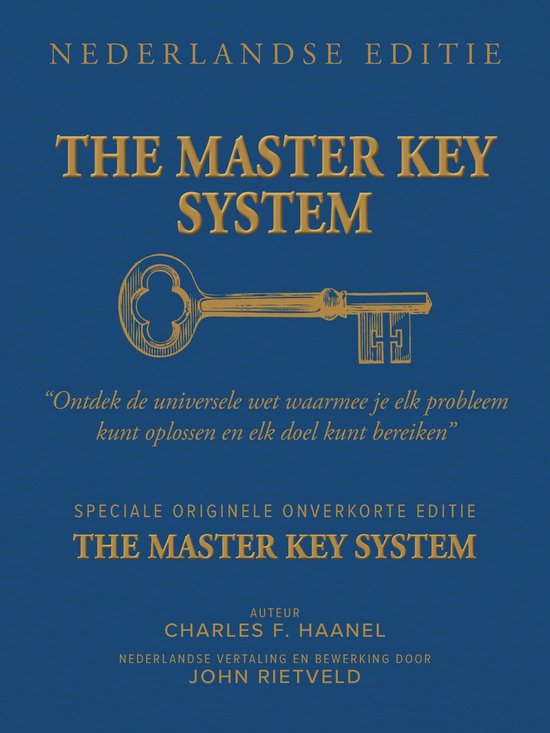 THE MASTER KEY SYSTEM NEDERLANDSE EDITIE - cover