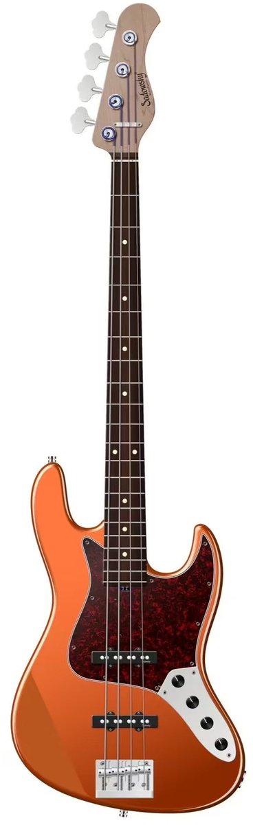Sadowsky MetroExpress Vintage J/J Bass Morado Solid Candy Apple Orange Metallic elektrische basgitaar