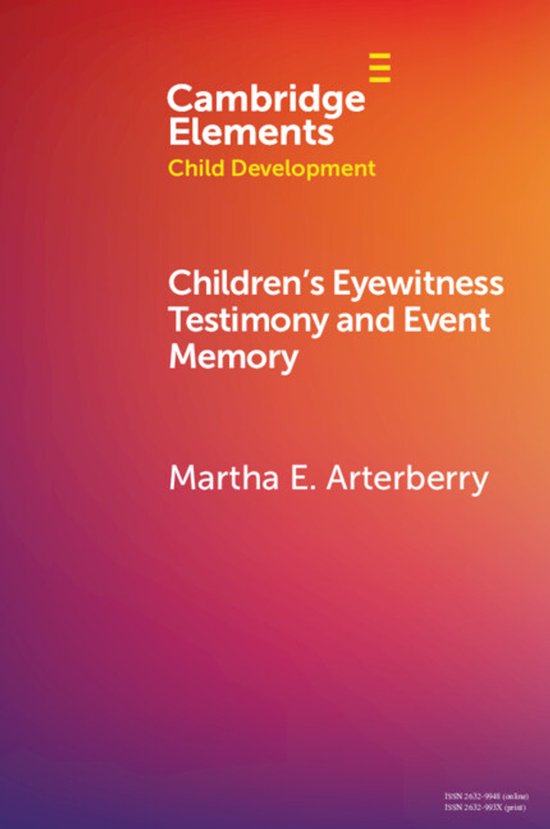 Elements in Child Development- Children's Eyewitness Testimo ... - cover