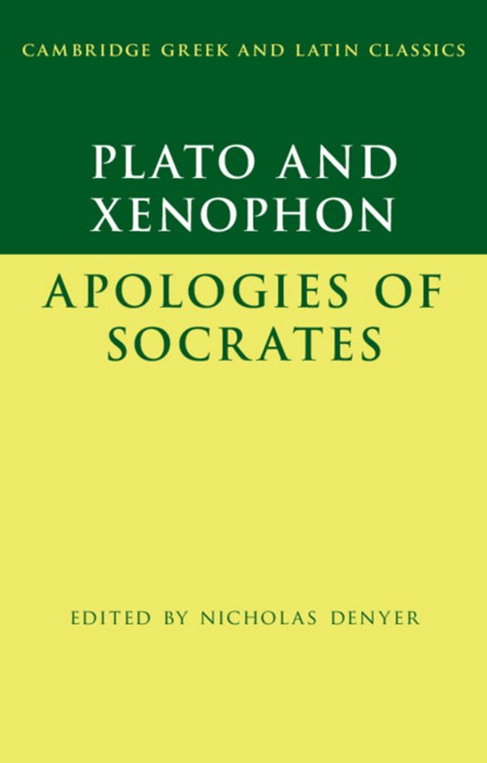 Cambridge Greek and Latin Classics- Plato: The Apology of So ... - cover