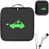 LINGJIONG EV Kabeltas, kabelorganizer, tas voor EV-oplaadkabel, auto- gereedschap, opbergtas, draagtas, grote capaciteit voor oplaadkabel, kabels, slangen, Vierkant