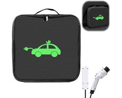 Oplaadkabel Tas voor Elektrische Auto – Waterdichte Kofferbak Organizer – Geschikt voor Type 1 & Type 2 Kabels