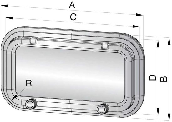 Portail en aluminium Vetus Pz671 A1 Argent 451 x 274 mm