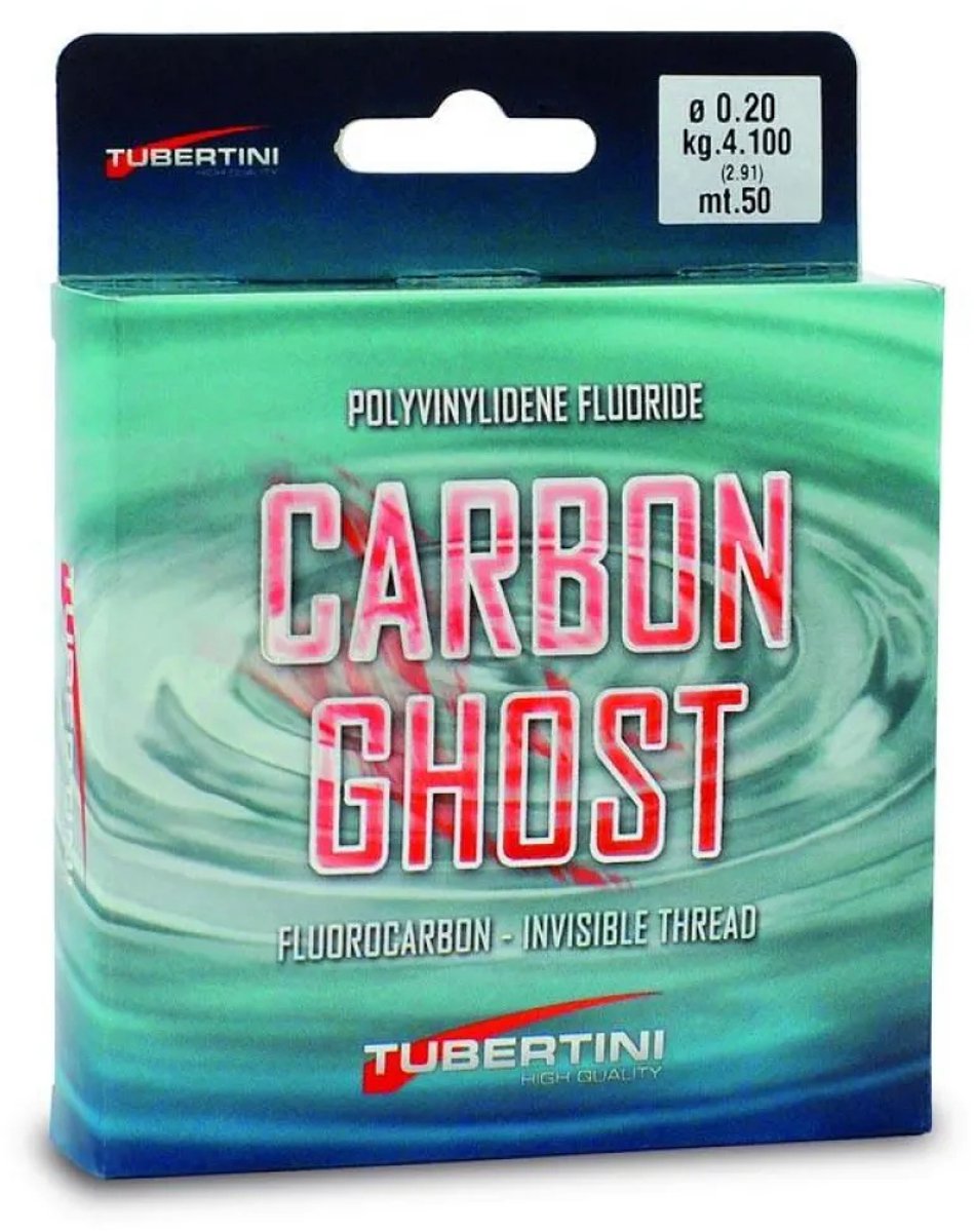 Tubertini Carbon Ghost Flurocarbon 50 M Transparant 0.330 mm