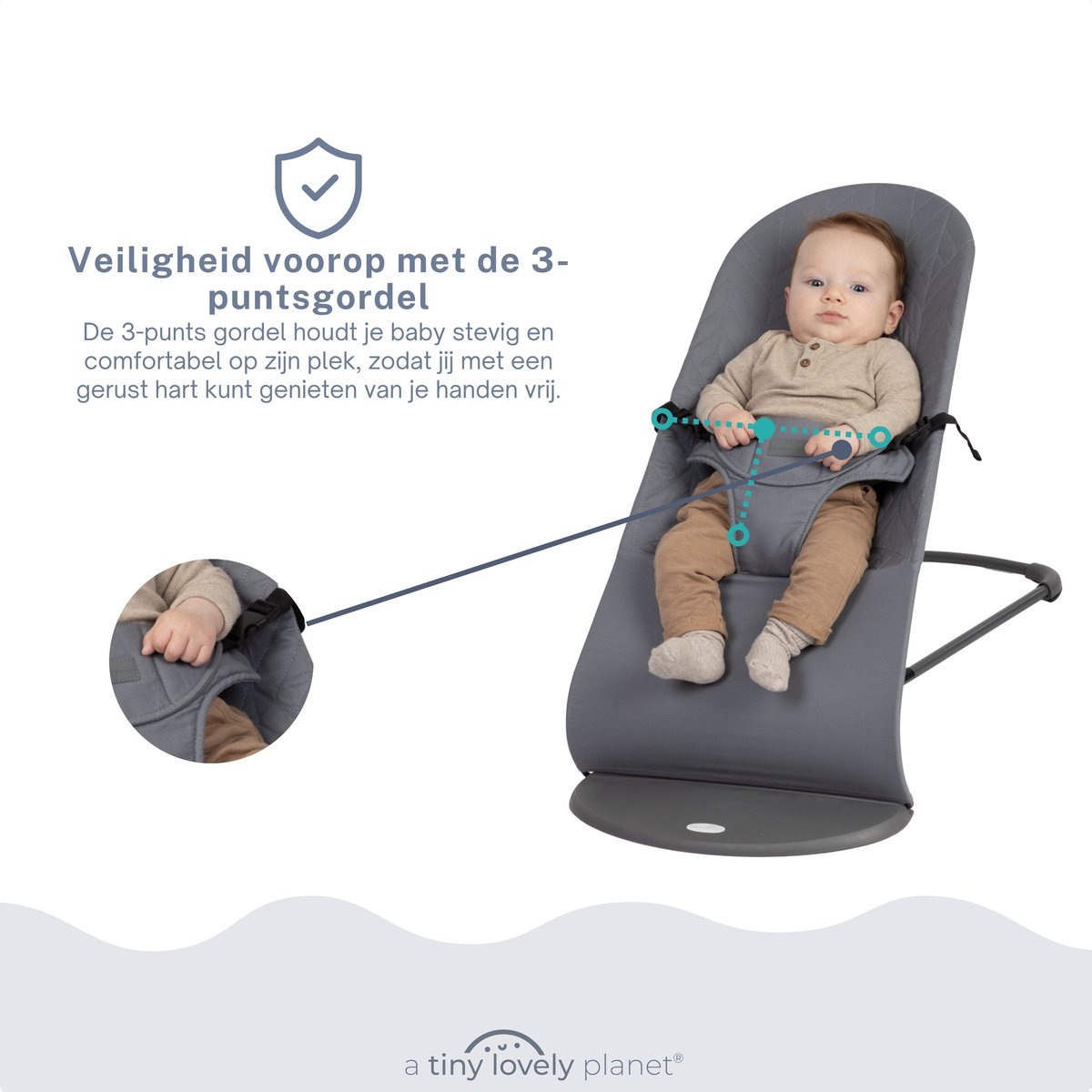 A Tiny Lovely Planet - Verstelbare Babyschommelstoel thumbnail 8
