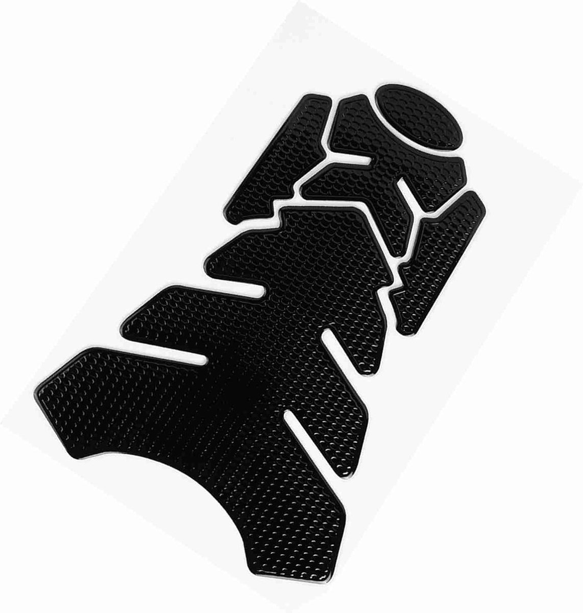 3D Motorfiets Gas - Sticker Pad Protector - Decoratie Tank Pads voor Olie Brandstoftank Pad - Goud Fit (ZwartGoud) - Zwart