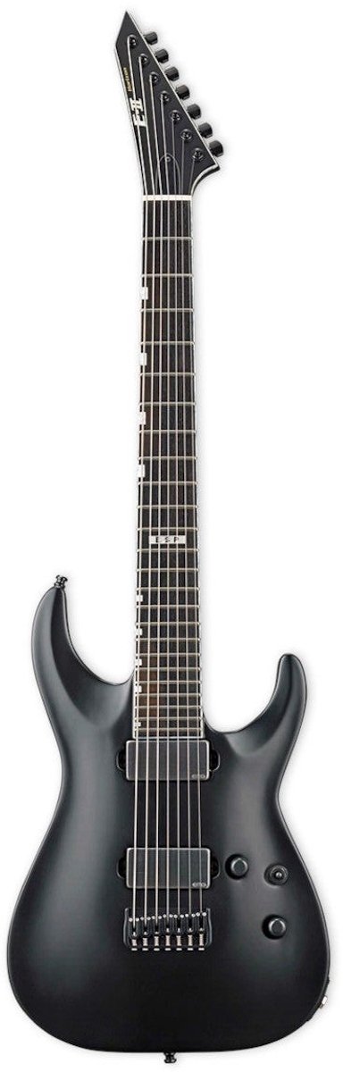 ESP E-II Horizon NT-7B Hipshot 7-snarige elektrische gitaar met koffer