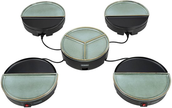 Bourgini Chef's Dinner Party Gourmetstel - Glazed Grey - 8 Personen - Bakplaat - PFAS-vrij - Vaatwasserbestendig — afbeelding 2