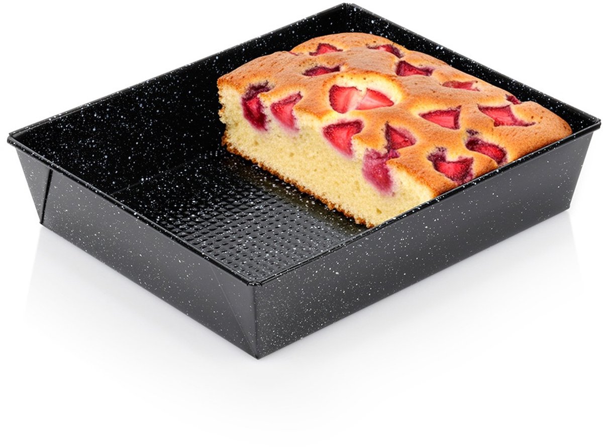 Bakvorm Graniet 27,5x22,5x6 cm - Springvorm - Vorm voor Bakken - Taartvorm - Bakplaat