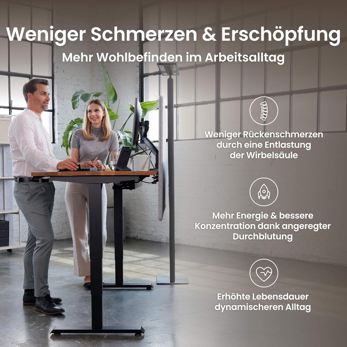 Elektrisch Zit-Sta Bureau Altameubel ProLift X160 – In Hoogte Verstelbaar Bureau 160x80 – Ergonomisch Sta Bureau met OLED Handset, 9 Geheugenstanden, ErgoQuiet Dubbele Motoren, Esdoorn Tafelblad & Grijs Frame – 62.5-125 cm – 125 kg Draagkracht