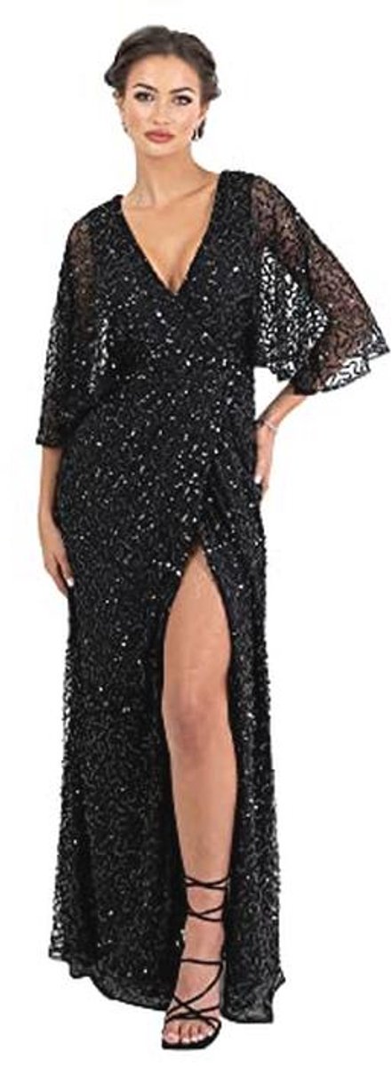 Maxi Dress Met Pailletten Voor Bruiloft, Avondfeest En Formele Gelegenheden