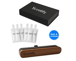 Scentify® Autoparfum Met Houder Inclusief 6 Geuren - Auto Geur - Auto Luchtverfrisser - Auto Geurverfrisser – Car Parfum – Auto parfum – Auto luchtje – 6 navullingen – Auto Accessoires