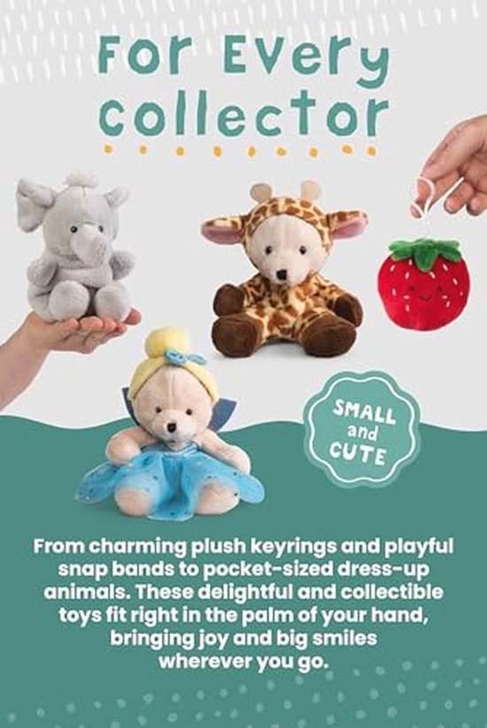 Little Living Nature Snugglies Giraffe pluche dier, collectie safaridieren voor kinderen, zacht en knuffelig speelgoed van Little — afbeelding 5