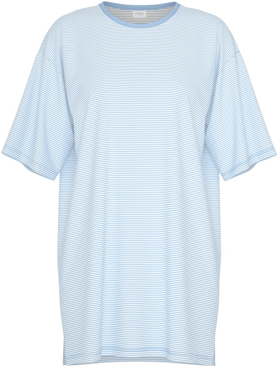 Mey Damen Bigshirt Serie Simple Stripes Alice Blue