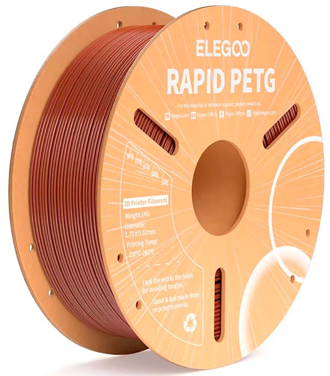 Elegoo Rapid Petg 1.75mm Filament Oranje One Size / EU Plug 220V