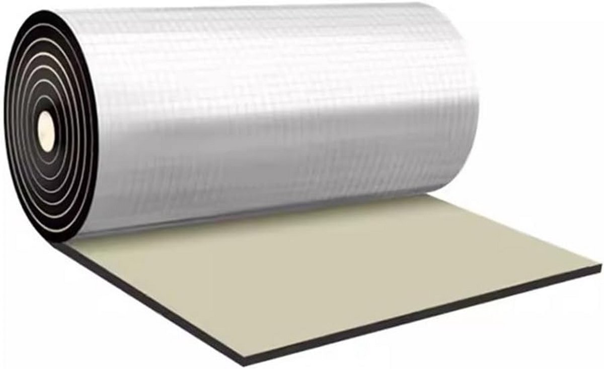 Zelfklevende Isolatie Folie Rol 10mm - 1x10m - Thermische Reflecterende Plaat voor Vloer, Dak en Garage
